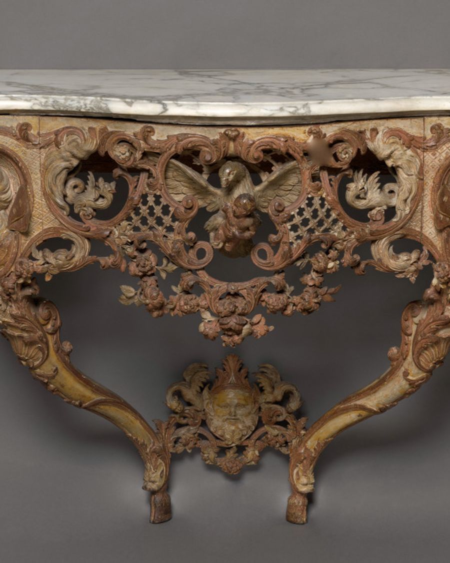 Console en marbre, Régence