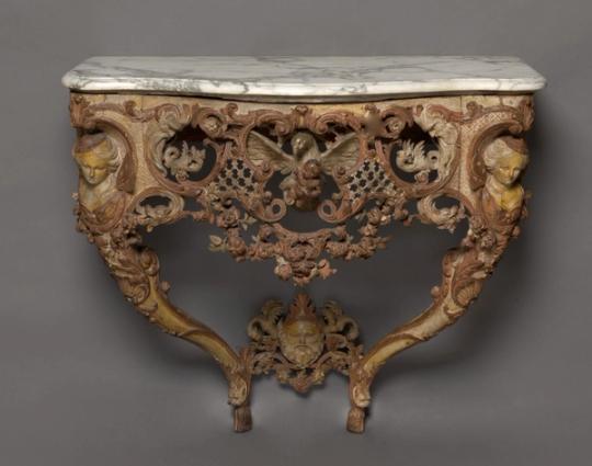 Console en marbre, Régence