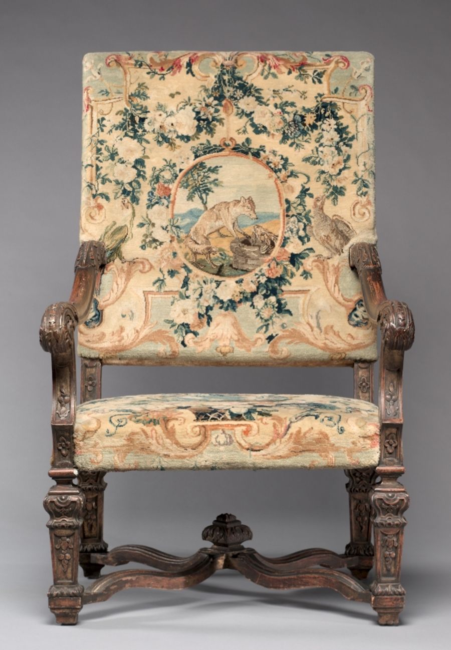 Fauteuil en laine, Régence