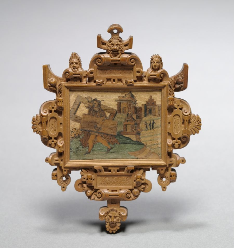 Miroir en bois doré et verre, Renaissance