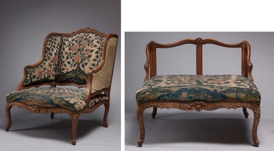 Tabouret en hêtre, XXe siècle
