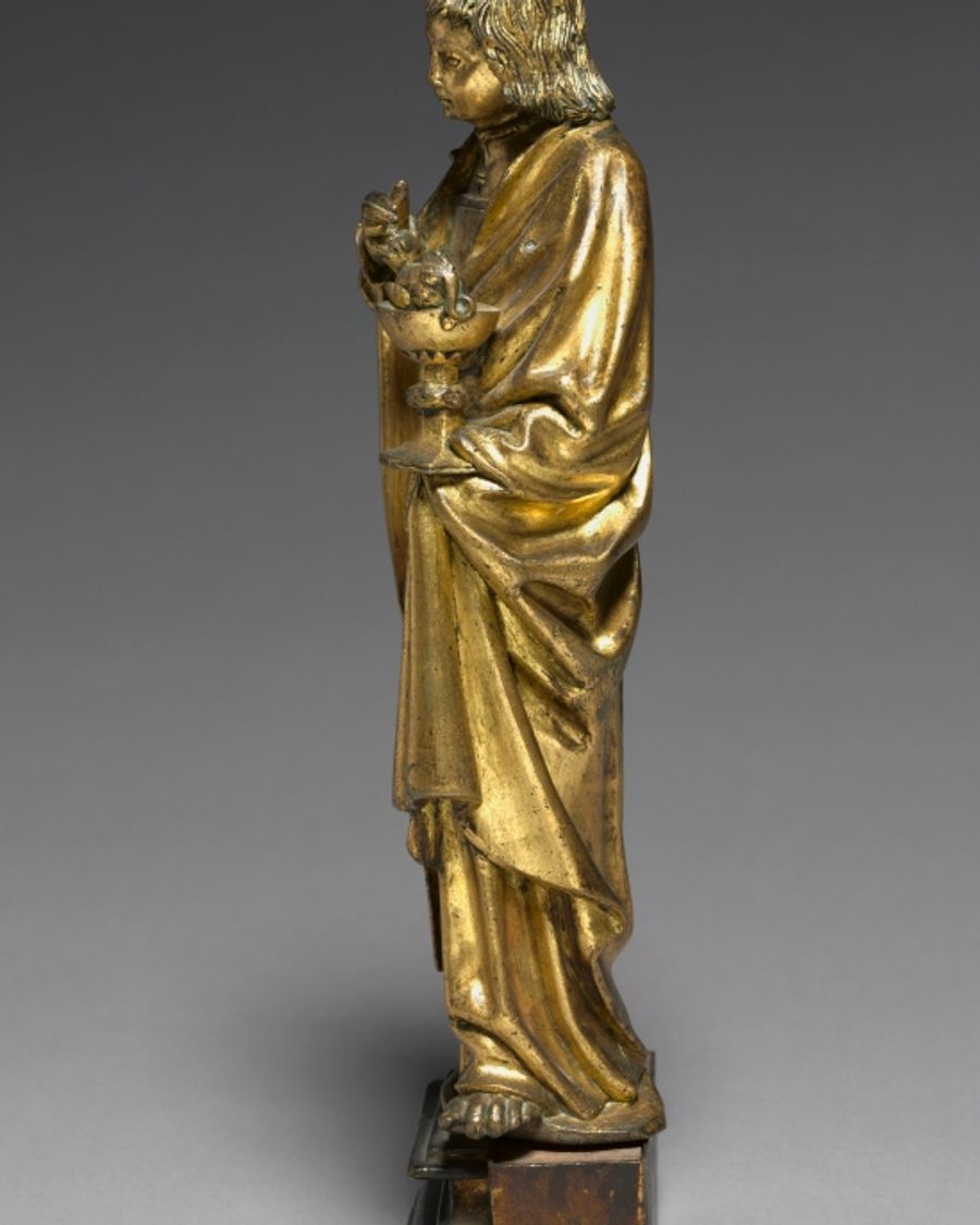 Statuette en laiton et bronze, Moyen Âge