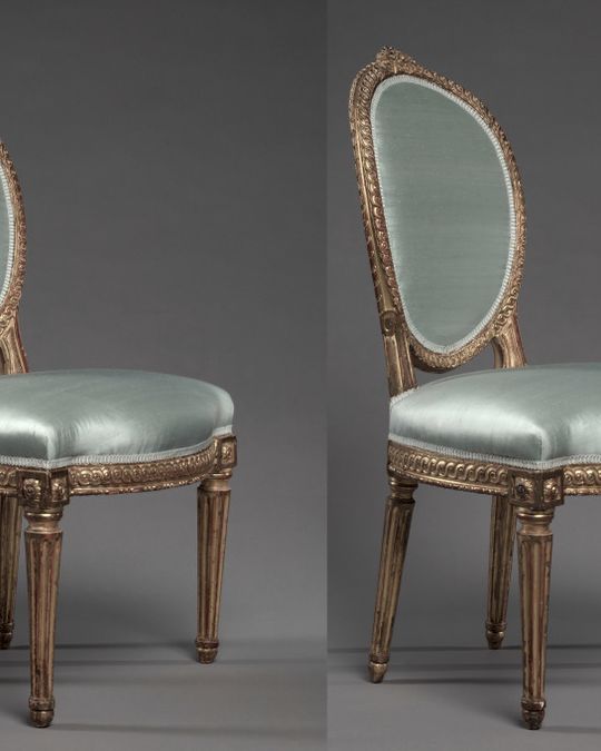 Chaise en bois doré, Louis XV