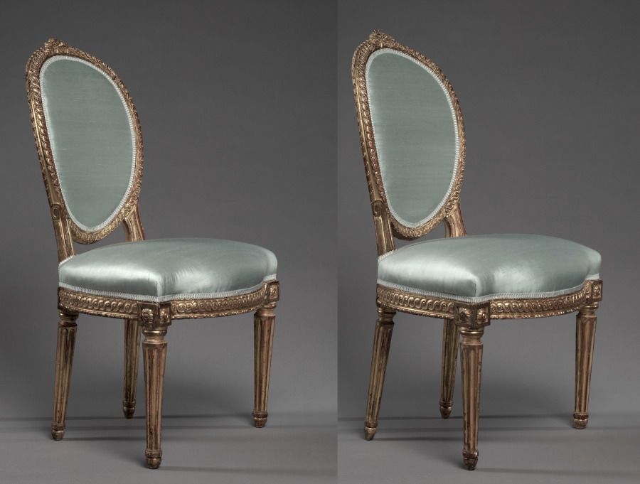 Chaise en bois doré, Louis XV