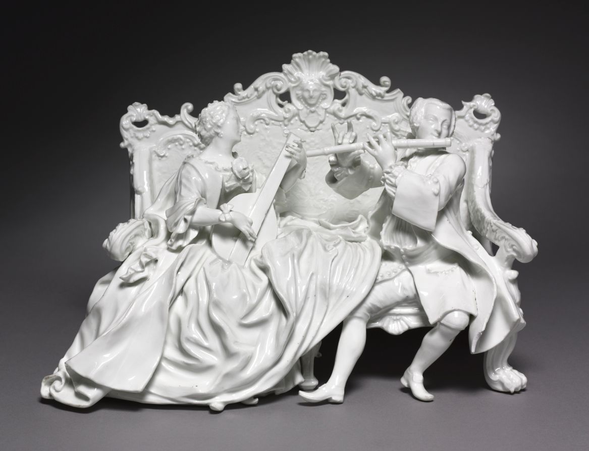 Canapé en porcelaine, XVIIIe siècle