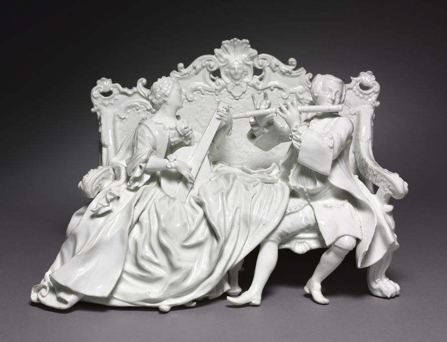 Canapé en porcelaine, XVIIIe siècle