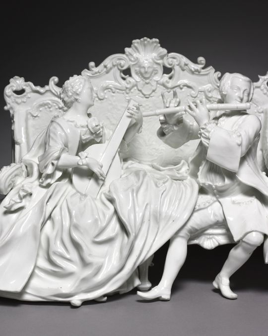 Canapé en porcelaine, XVIIIe siècle