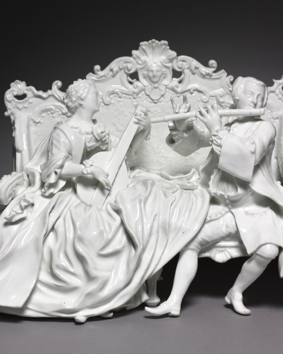 Canapé en porcelaine, XVIIIe siècle