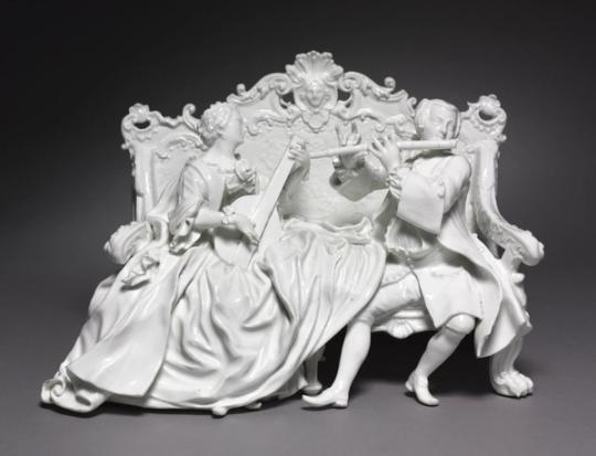 Canapé en porcelaine, XVIIIe siècle