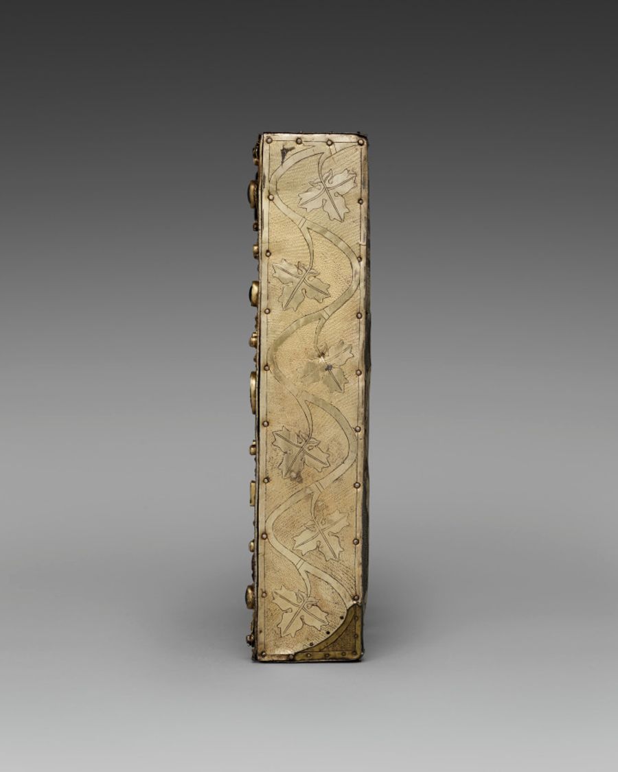 Verre à pied en chêne et argent, Moyen Âge