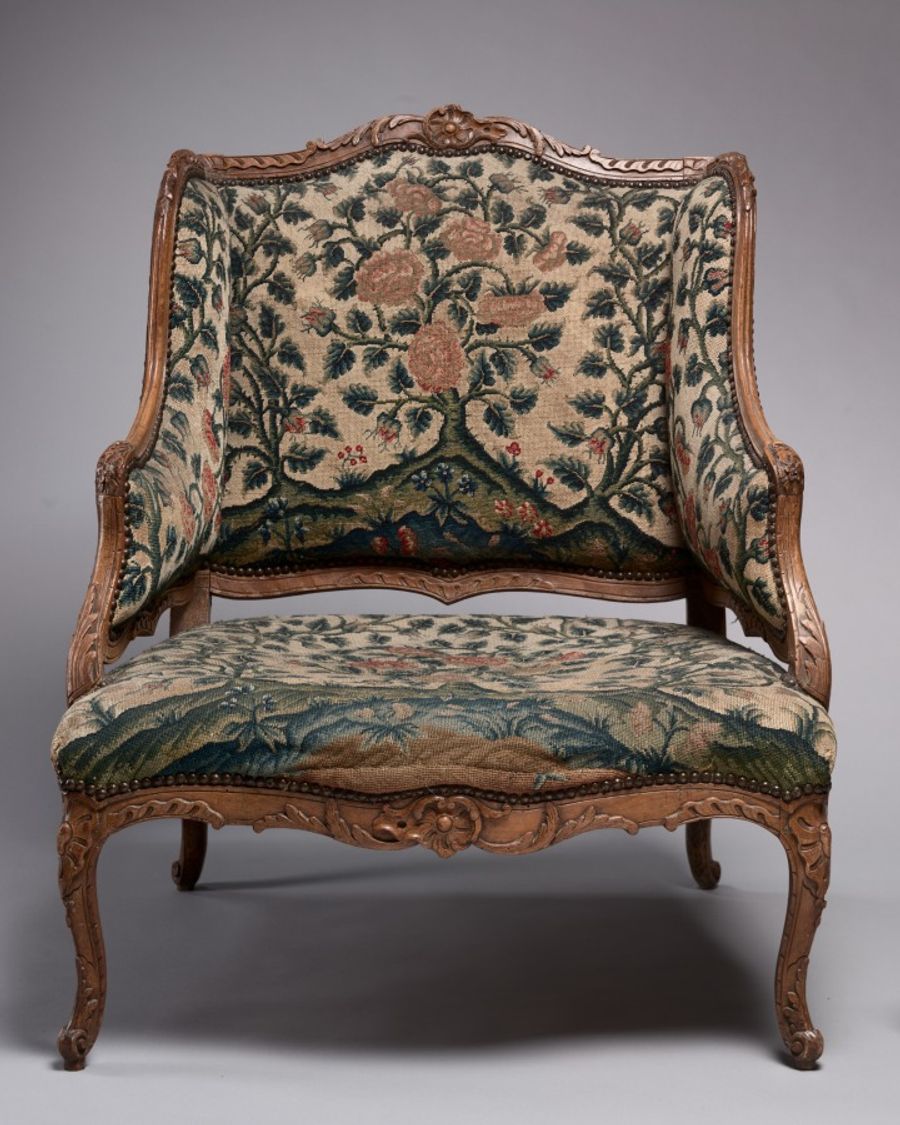 Tabouret en hêtre, XXe siècle