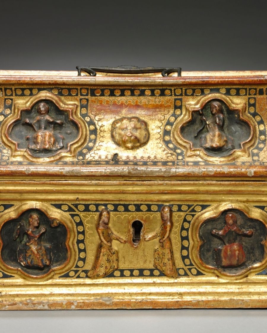 Coffret en placage, Moyen Âge