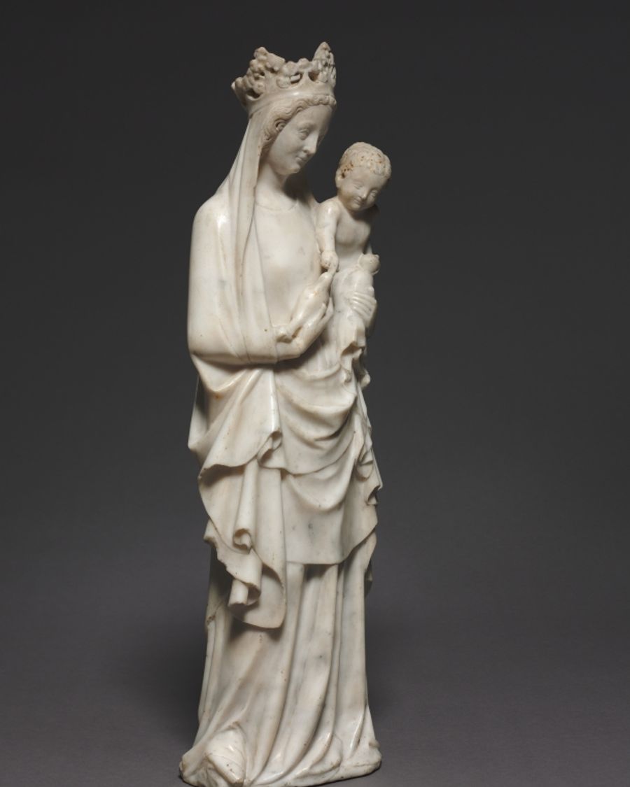Statuette en marbre, Moyen Âge