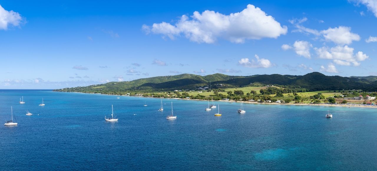 Saint Croix Frederiksted US Islands, panoramic shoreline