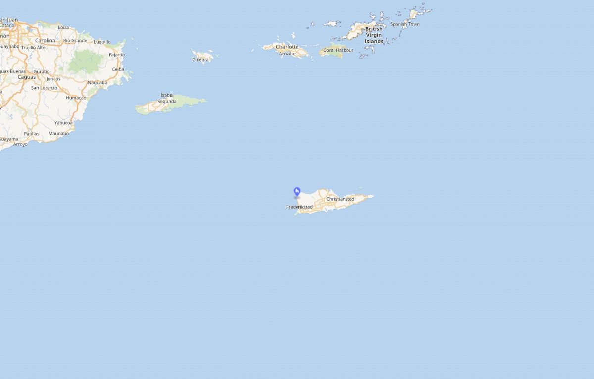 Map of Butler Bay, United States Virgin Islands