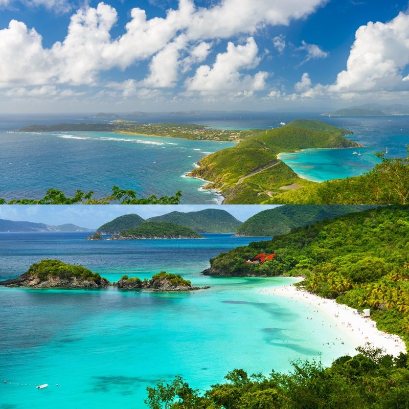 US Virgin Islands & British Virgin Islands, Side by Side