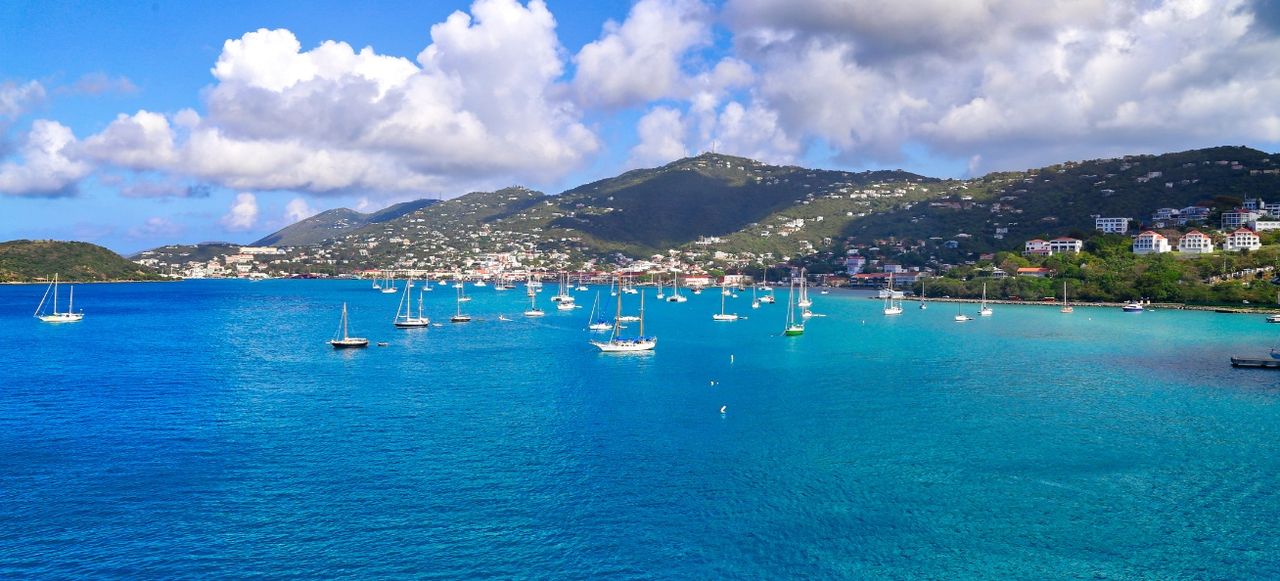 Charlotte Amalie Bay in Saint Thomas Island