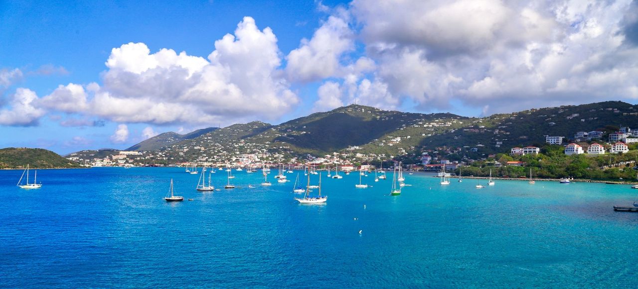 Charlotte Amalie Bay in Saint Thomas Island