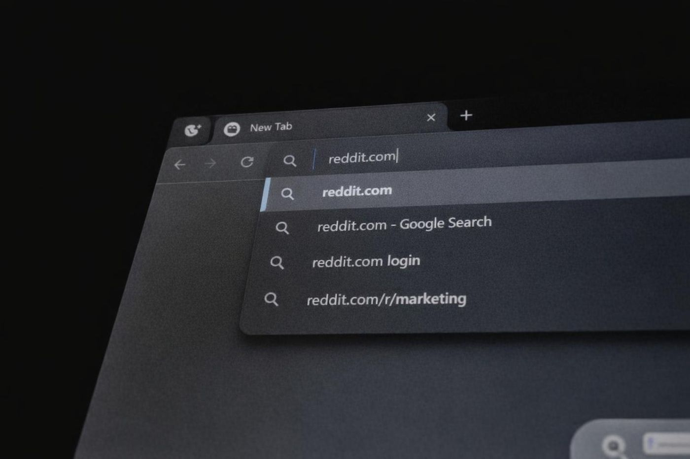 AI search results concept with chatbot interface and search bar