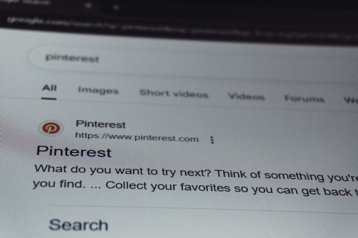 AI search results concept with chat interface and search snippets