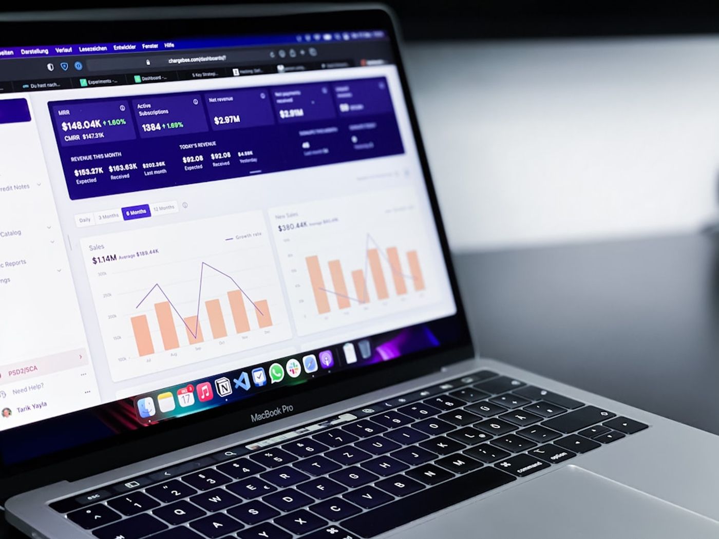 Analytics dashboard showing brand mentions and traffic over time