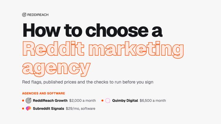 How to Choose a Reddit Marketing Agency: Red Flags and Costs