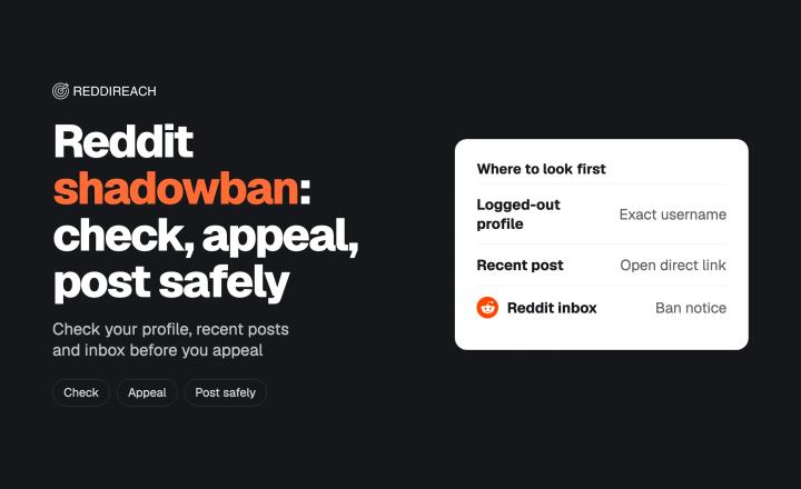Reddit Shadowban: How to Check, Appeal and Post Safely