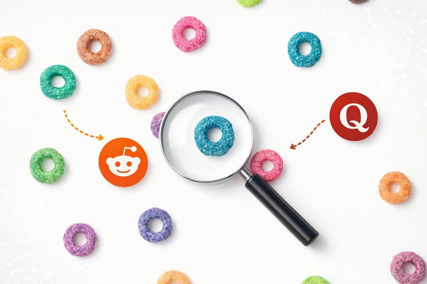 Simple funnel chart showing community posts to clicks to leads