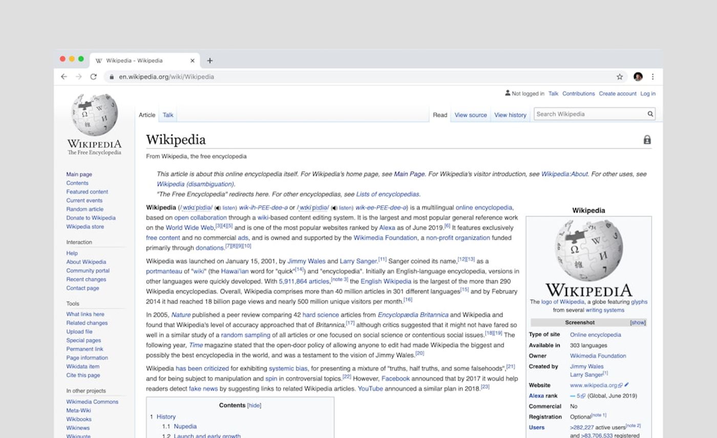 AI search results interface with highlighted citations and sources