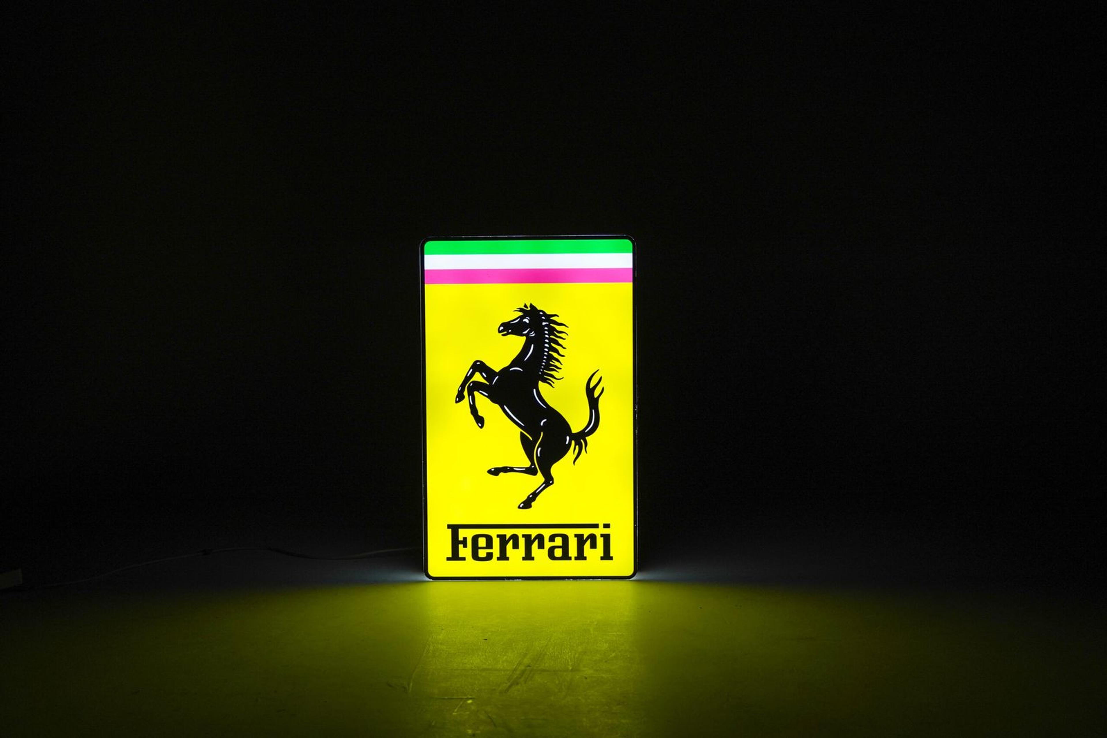 Ferrari Wall Sign - Angle view