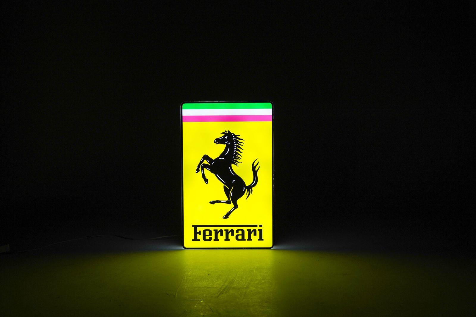 Ferrari Wall Sign - Angle view