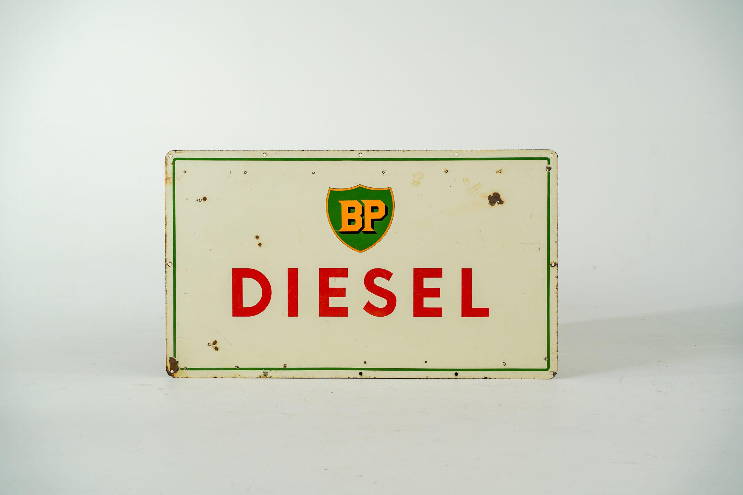 BP Diesel Plate Sign - Front view