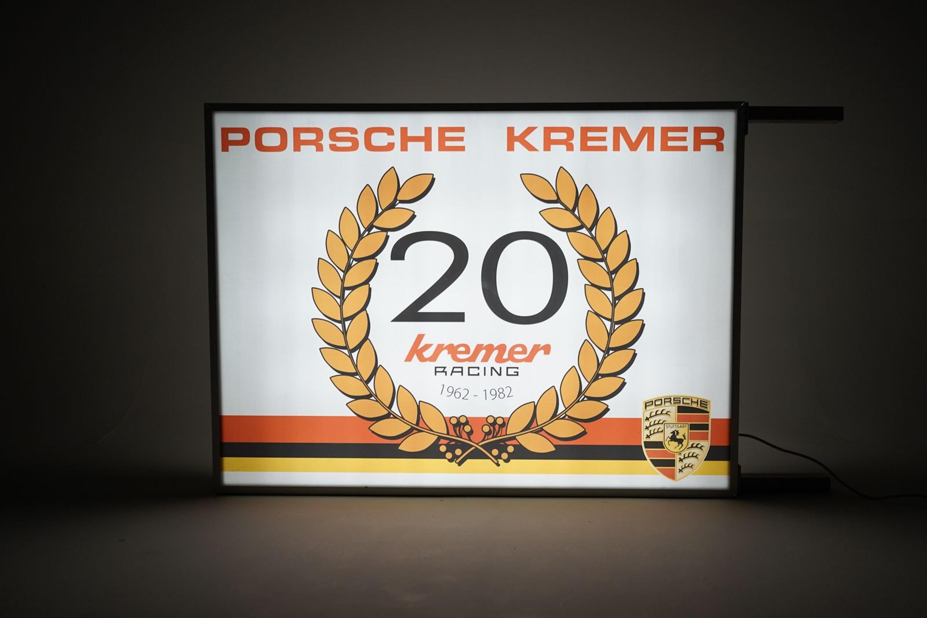Porsche Kremer Racing Wall Sign - Illuminated