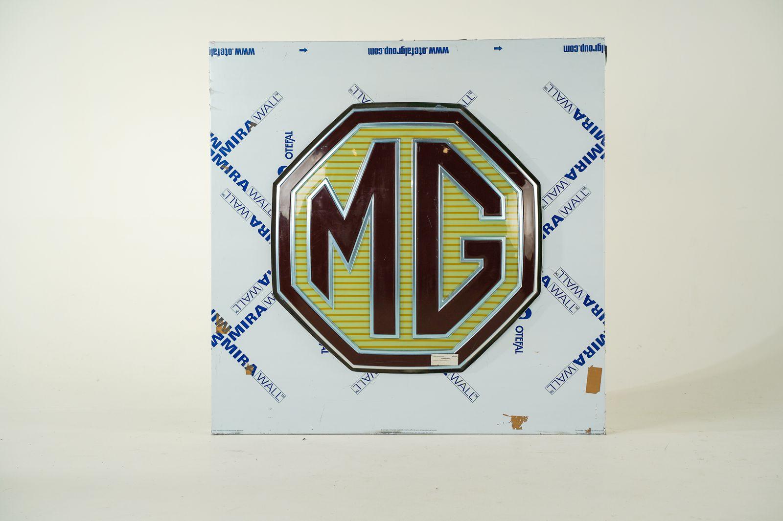 MG Foil Protected Sign - Front view
