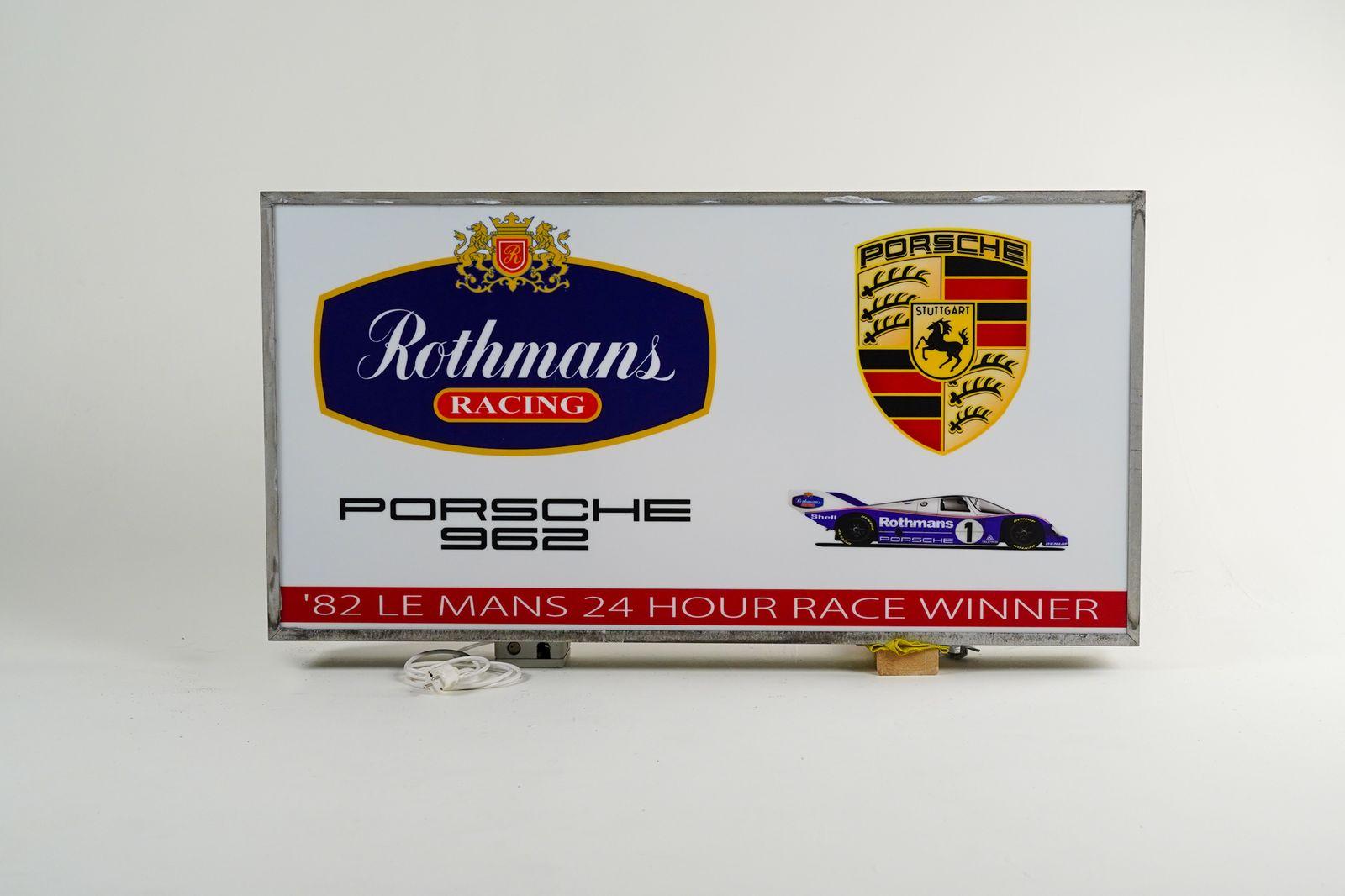 Porsche Rothmans Racing Wall Sign - Front view