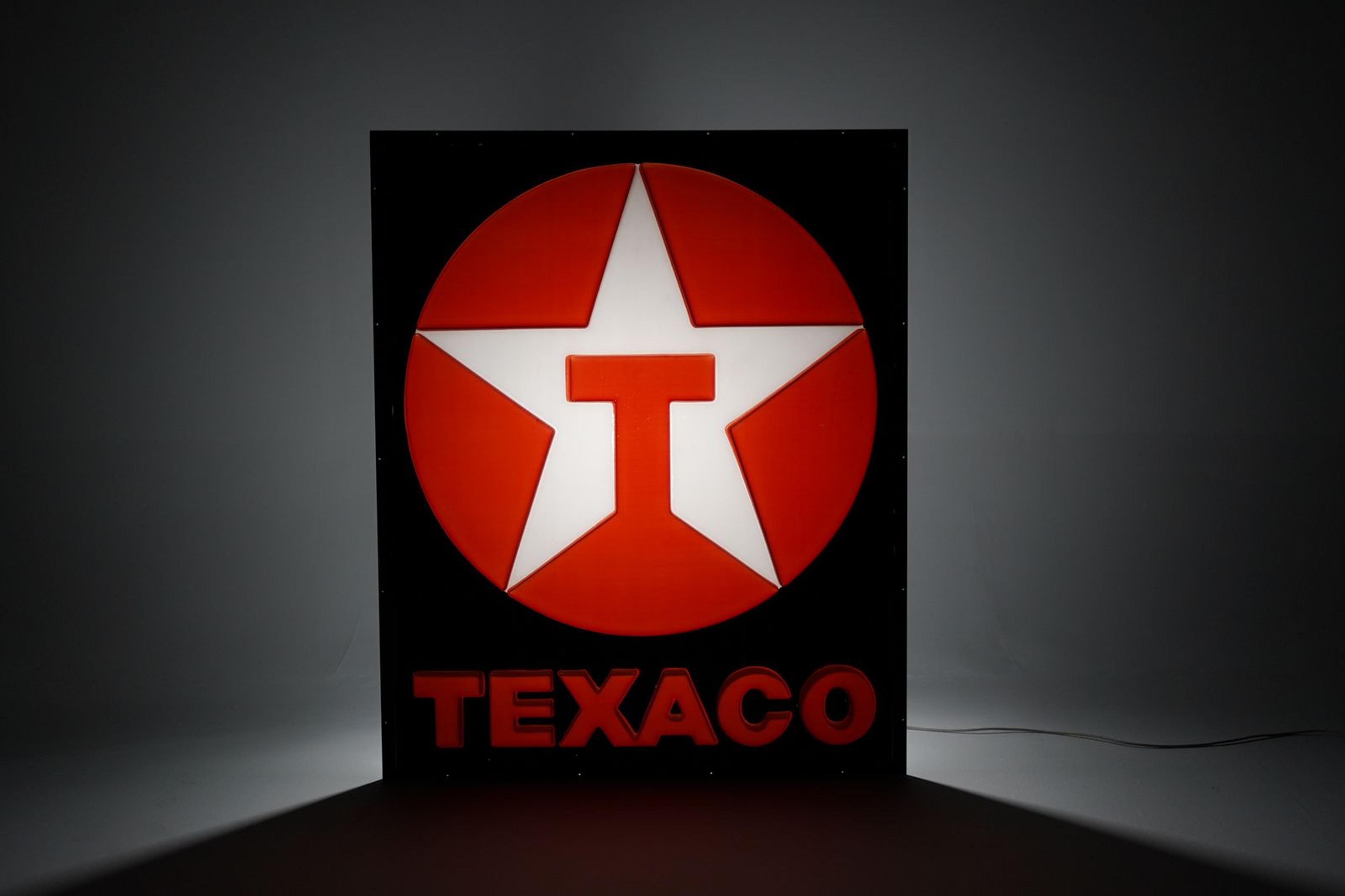Texaco Square Sign - Front view