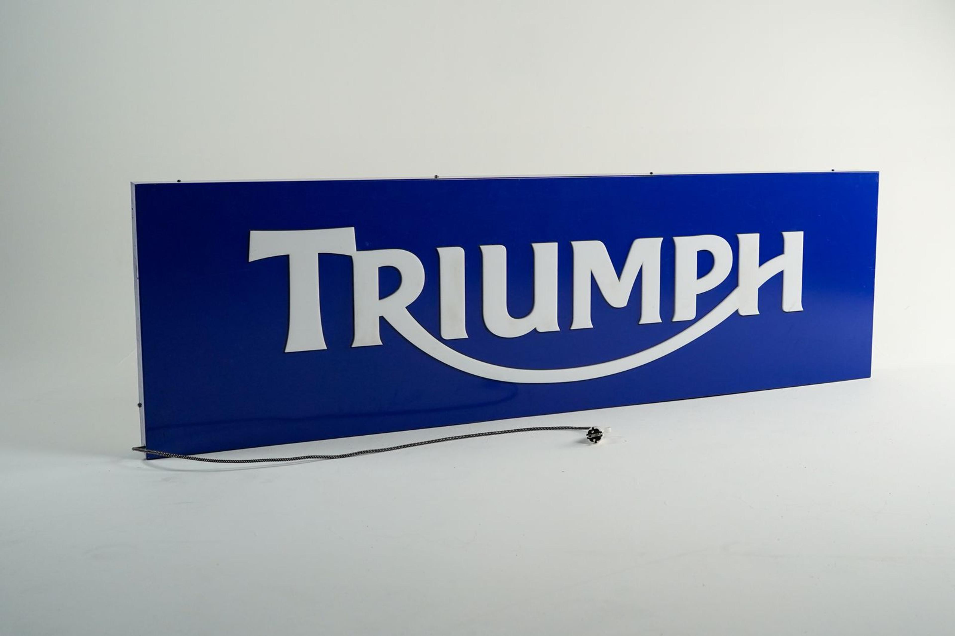 Triumph Wall Sign - Detail