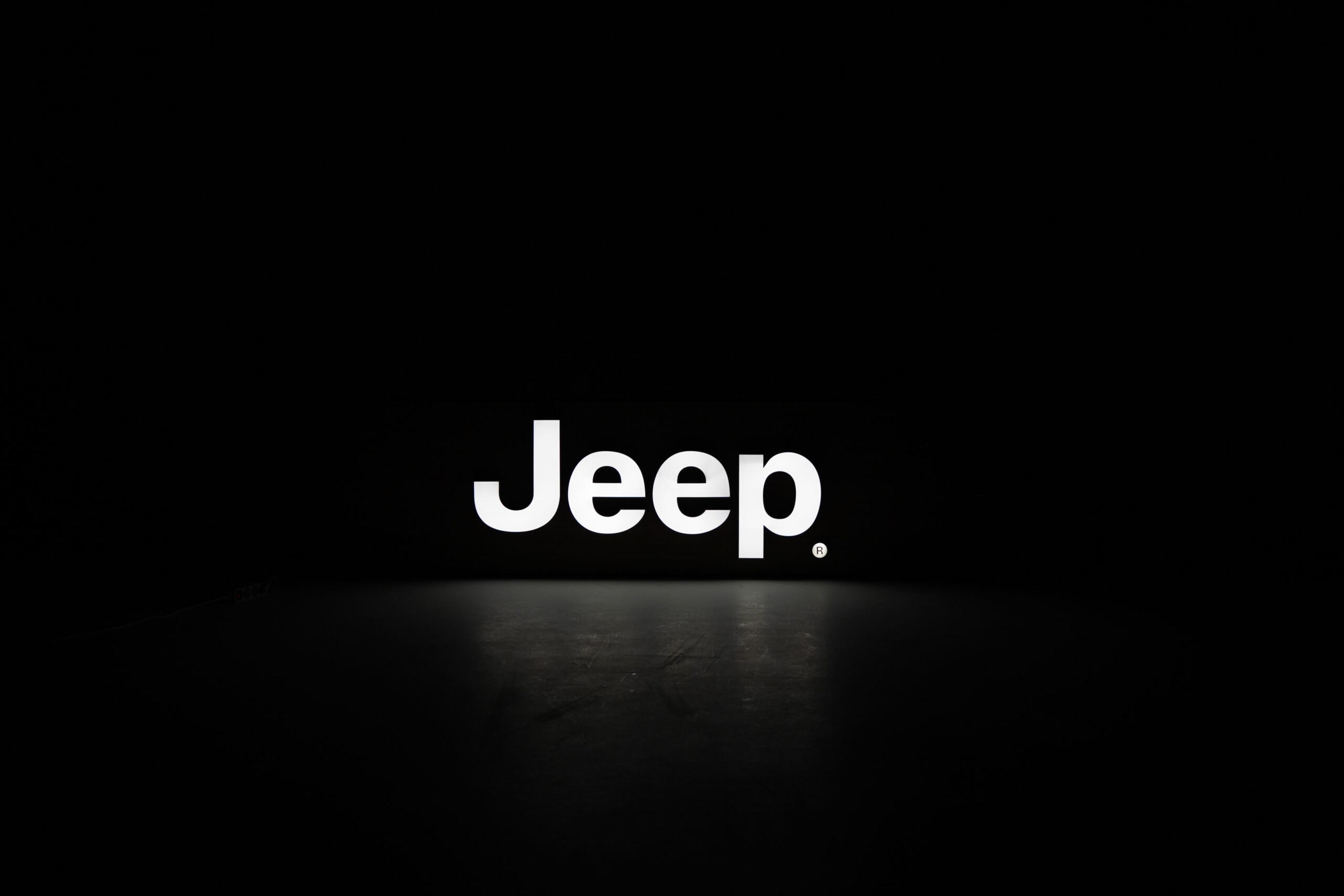 Jeep Wooden Wall Sign - Angle view