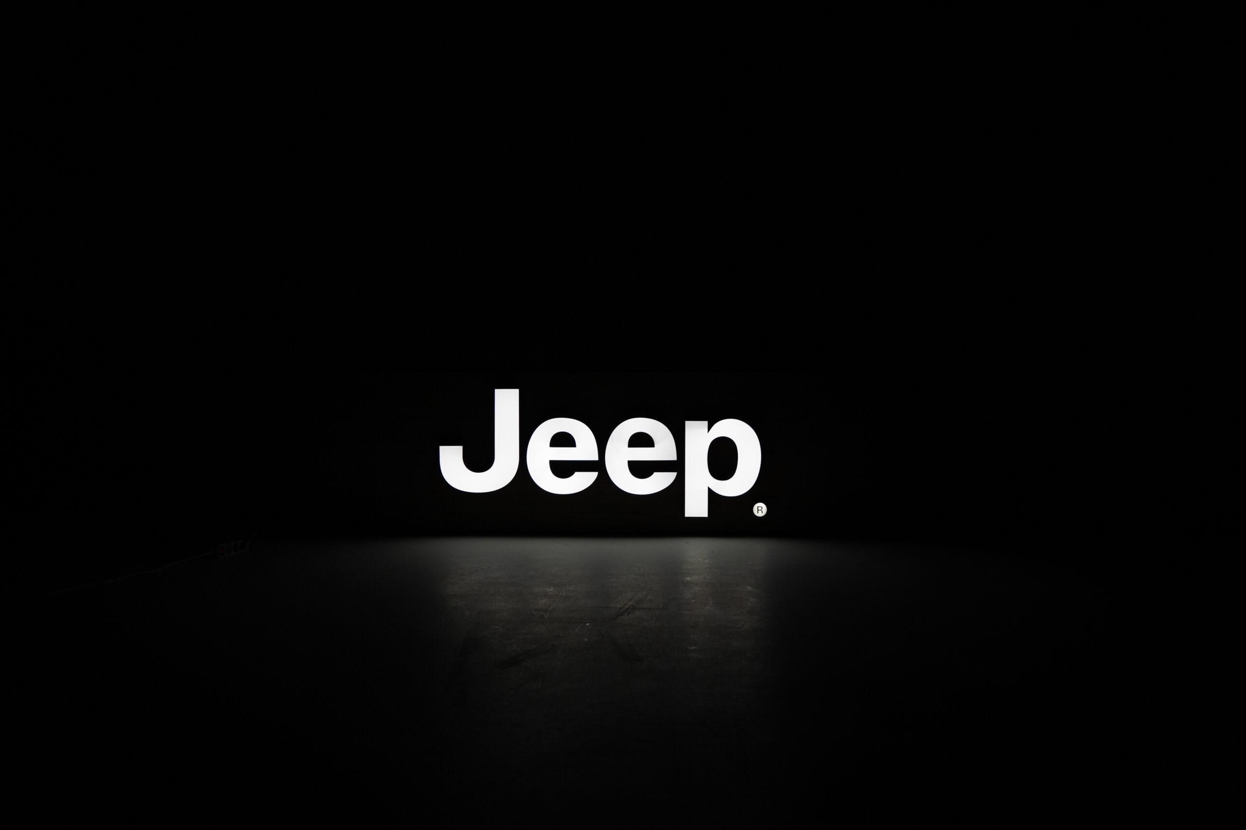 Jeep Wooden Wall Sign - Angle view