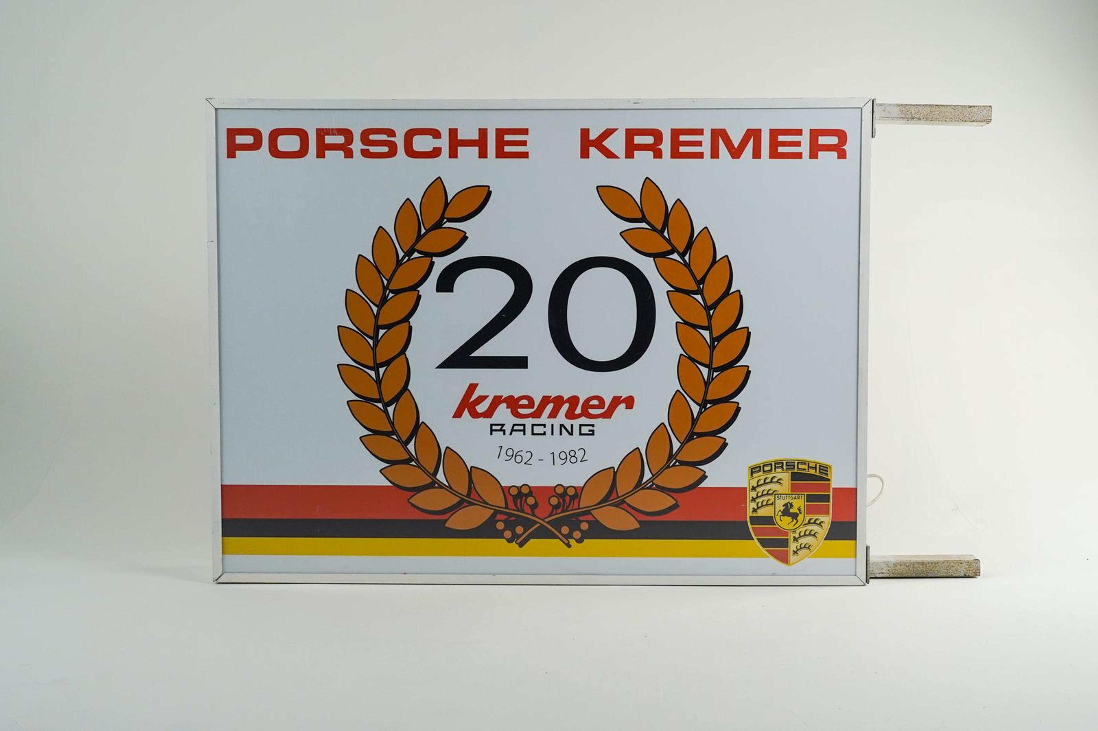 Porsche Kremer Racing Wall Sign - Front view