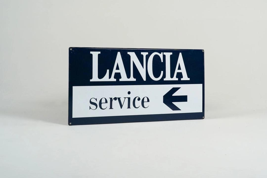 Lancia Service - Enamel Sign