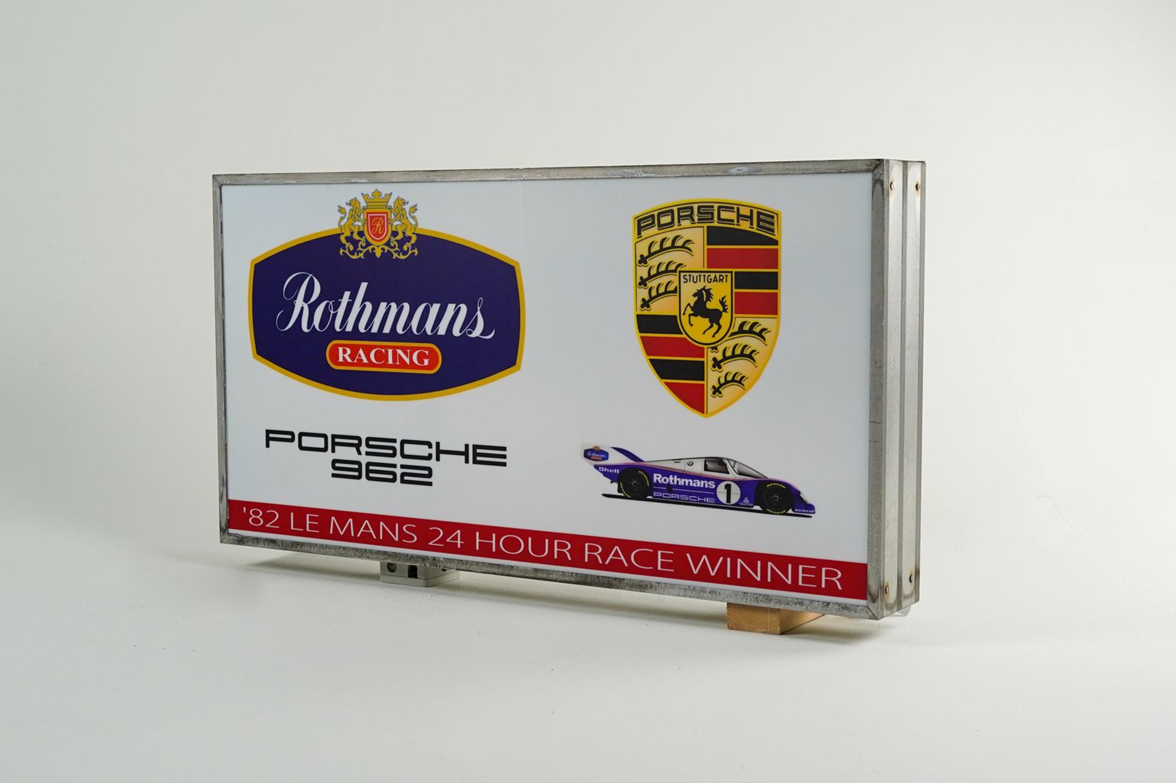 Porsche Rothmans Racing Wall Sign - Detail
