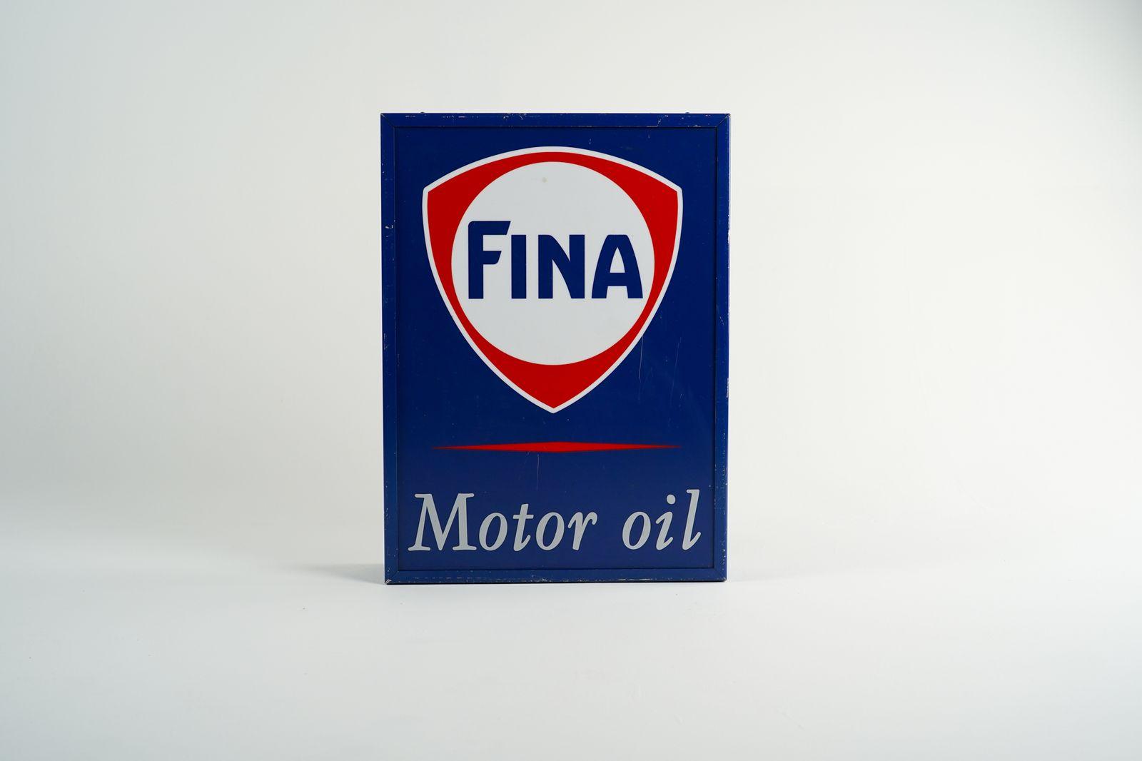 Fina Motor Oil Wall Sign - Front view