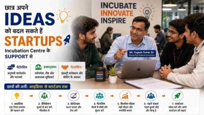 RMPSU Incubation Cell session with Yogesh Tomar mentoring student innovators