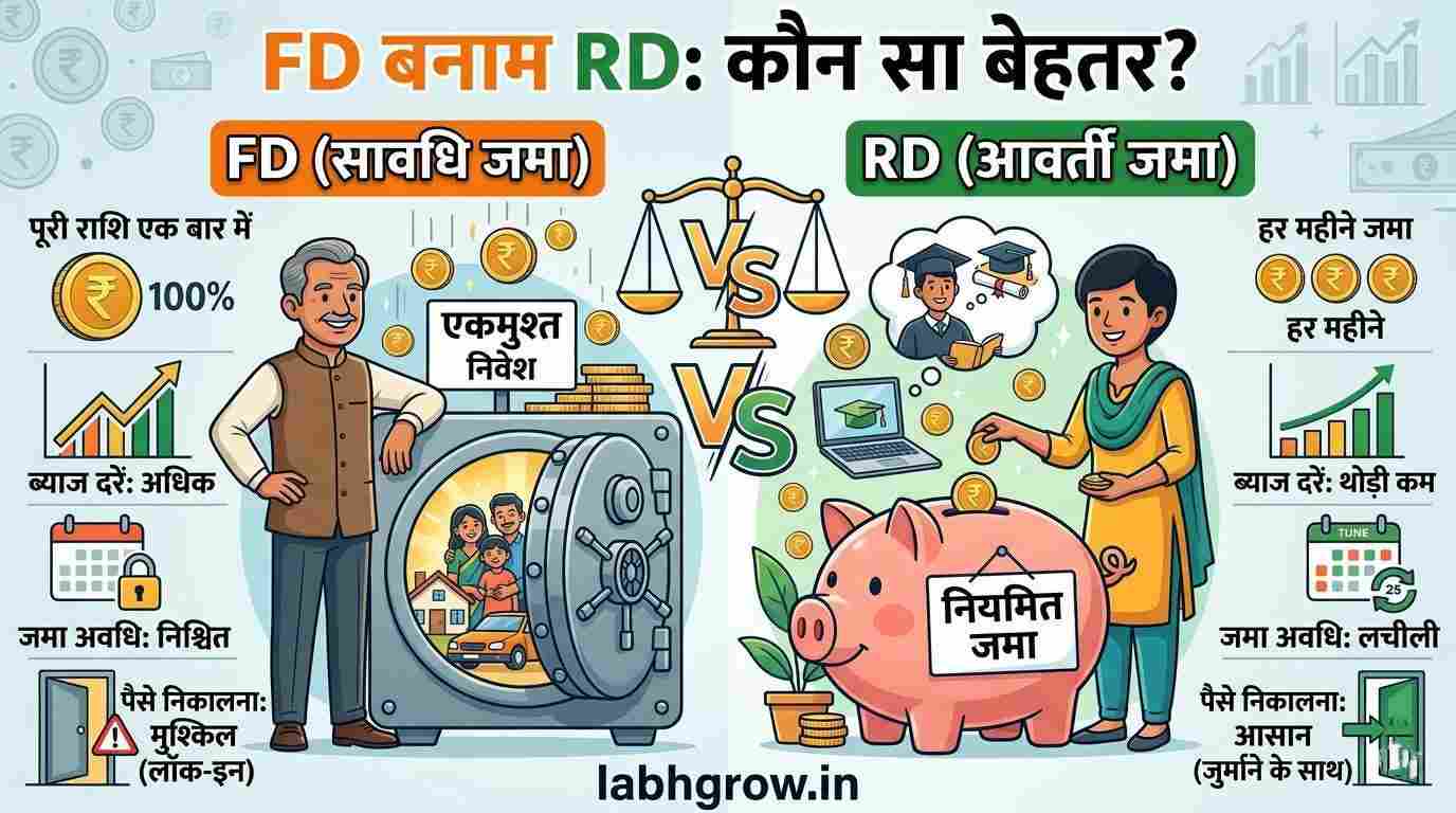 FD vs RD vs PPF 2026 highest return comparison India