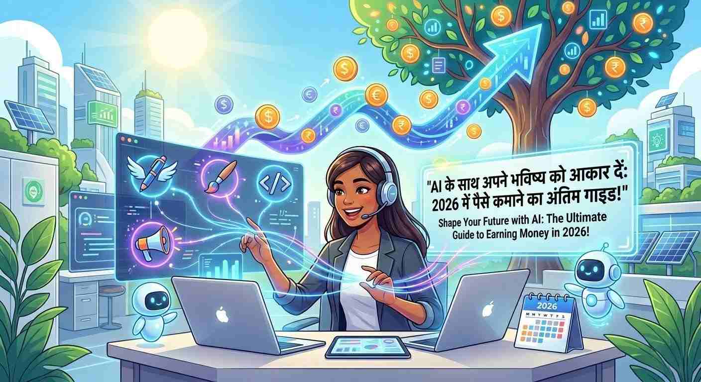 AI in 2026 beginners earning money in India using smart tools