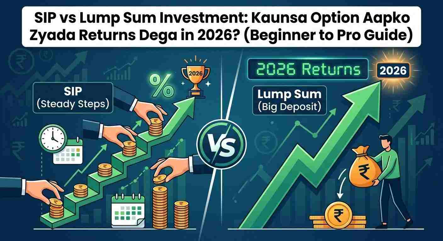 SIP vs Lump Sum Investment 2026 India comparison showing returns and strategy