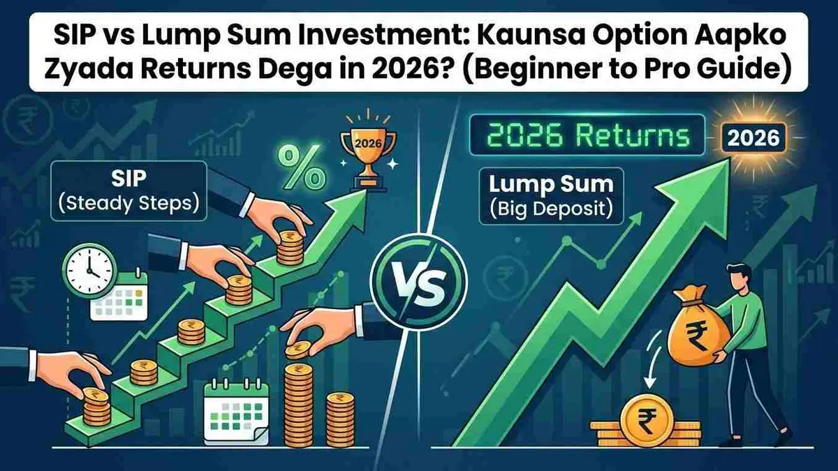 SIP vs Lump Sum Investment 2026 India comparison showing returns and strategy
