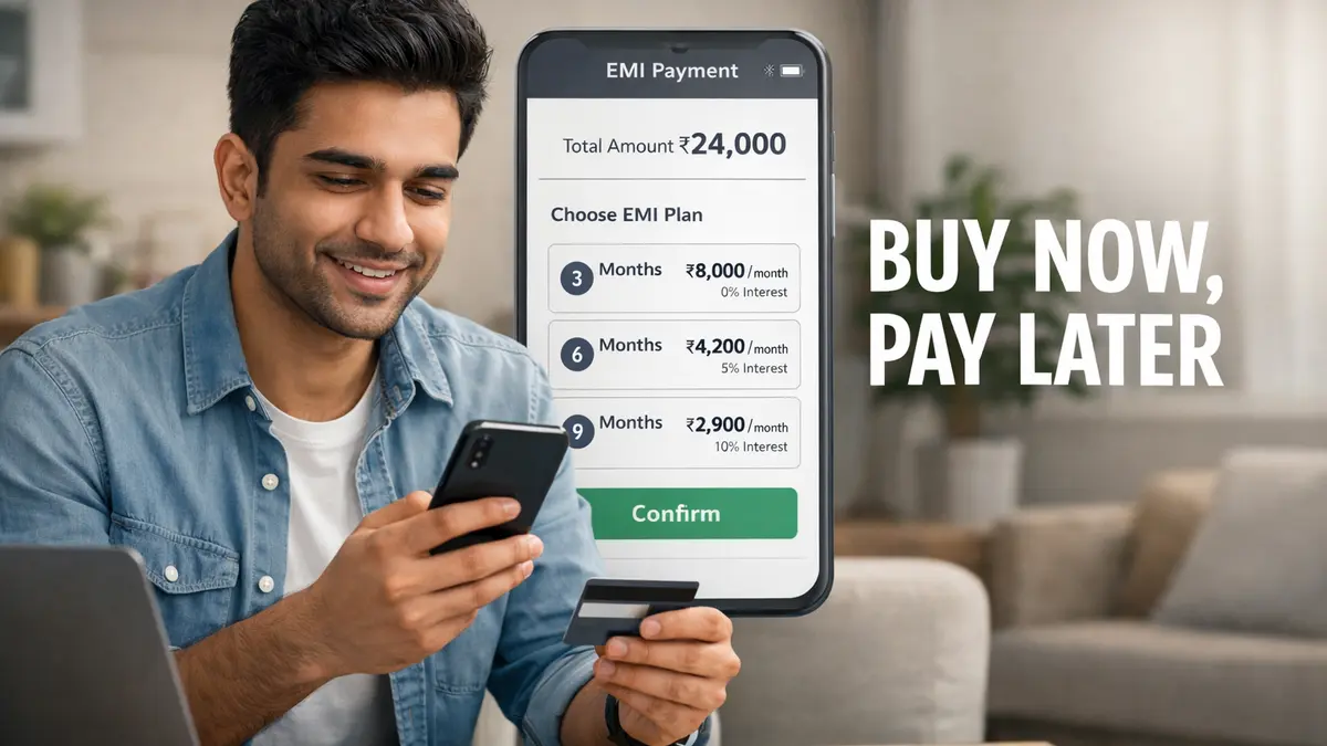 BNPL क्या है और Buy Now Pay Later EMI payment India