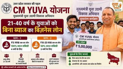 UP CM YUVA Scheme beneficiary receiving interest-free business loan certificate